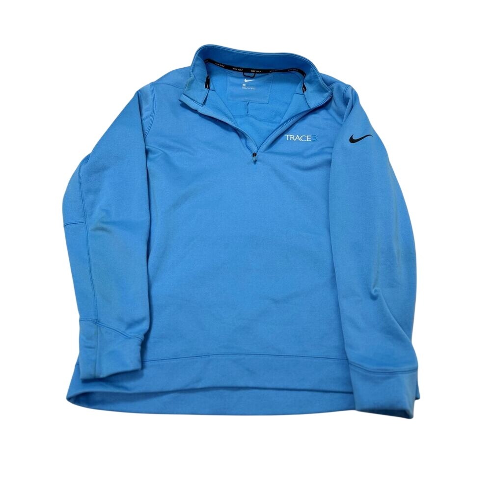 Nike Golf Dri-Fit 1/4 Zip Pullover Blue Athletic Sweatshirt Mens L
